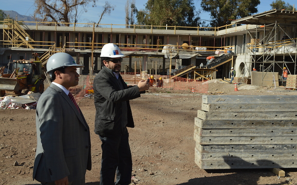 Realizan visita inspectiva a obras de nueva Escuela América de Combarbalá