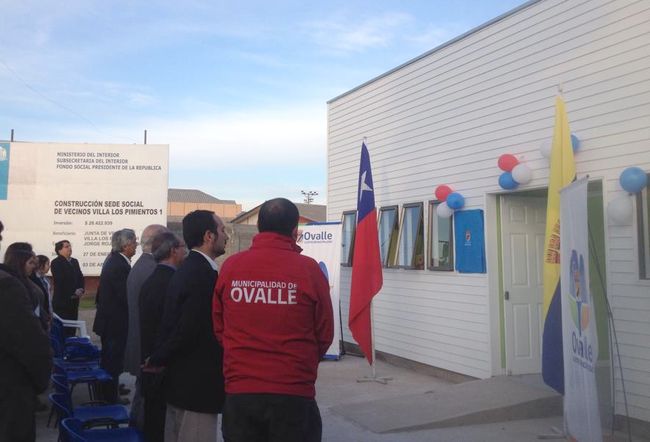 Vecinos de Villa Los Pimientos en Ovalle inauguran sede social