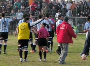 Para el recordado partido con Mejillones en el estadio ANFA también hubo una mujer.