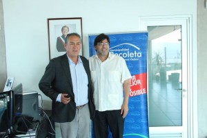 Ricardo Rojas, concejal de Ovalle y el alcalde de Recoleta, Daniel Jadue.