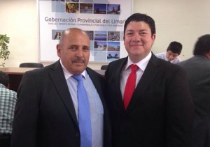 El alcalde Pedro Valdivia junto al gobernador Pleticosic (Foto: Cedida)