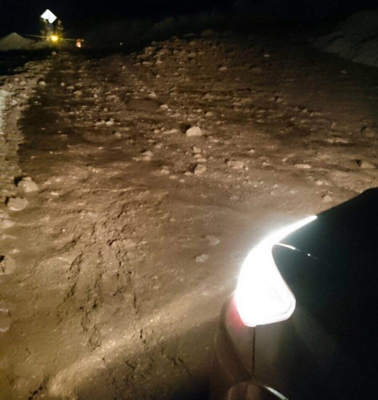Cierran temporalmente paso de Agua Negra por alud de lodo y piedras
