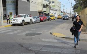 Así está ahora ... el hoyo, no la niña, que igual está muy bien.