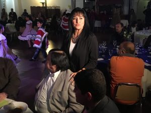 La ex intendenta Hanne Utreras estuvo presente en el lanzamiento de los candidatos de FRNV (Foto: OvalleHOY.cl).