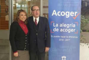 Con la administradora del TOP de Ovalle, Cecilia Aguirre.