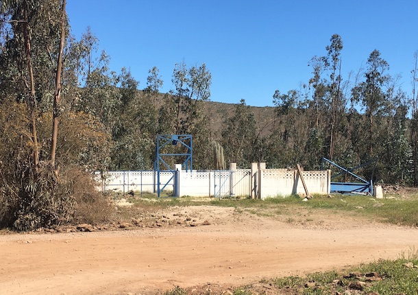 El pozo del sistema de APR también se vería afectado (Foto: OvalleHOY.cl)