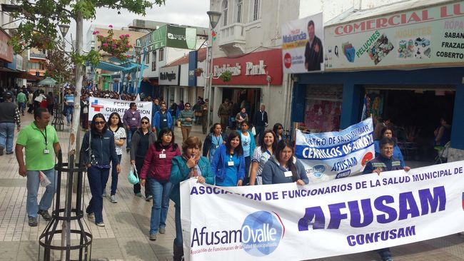Paro de advertencia realizaron hoy trabajadores de entidades públicas