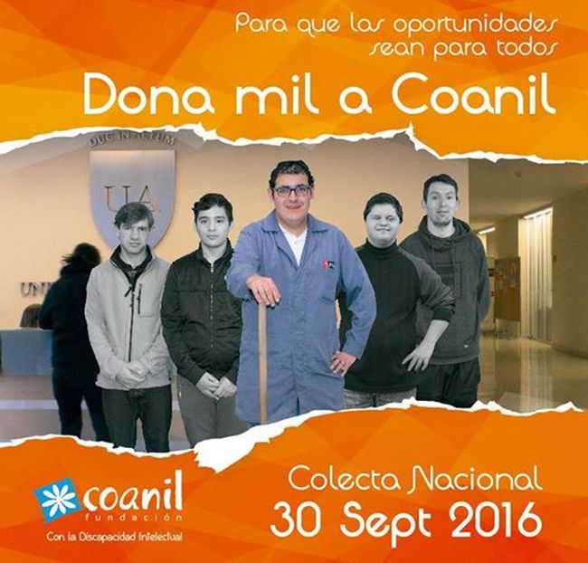 Inclusión laboral será el eje de la Colecta Nacional de Coanil que se realiza hoy viernes