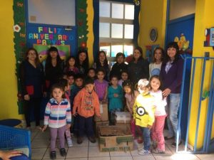 La celebración en el jardín de las tías y los niños (Foto: OvalleHOY.cl)