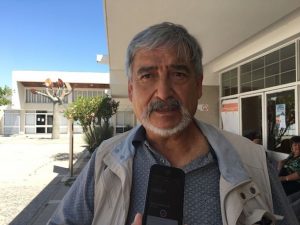 Luis Alfaro, uno de los dirigentes del sector y vocero de la comunidad en la reunión (Foto: OvalleHOY.cl)