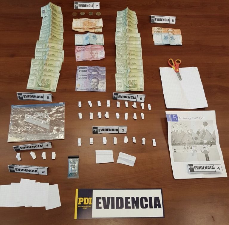 Detienen a tres personas en Los Vilos por tráfico de droga  