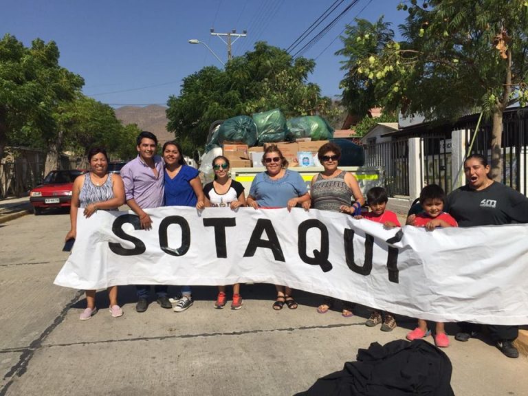 Sotaquí muestra su rostro solidario y se la juega por damnificados del sur
