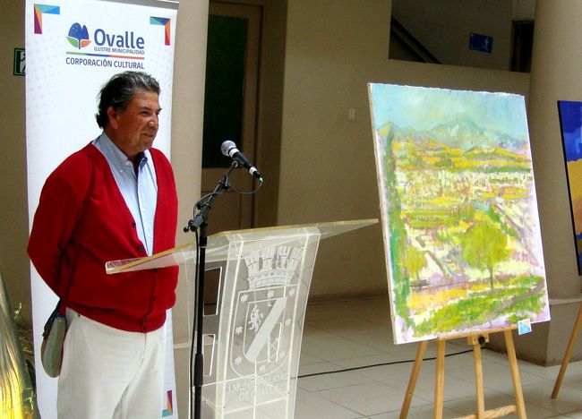 Oscar Gatica es la gran sorpresa en Concurso de Pintura y se lleva premio Guillermo Pizarro