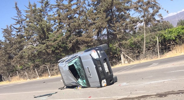 Accidente de tránsito deja cuatro lesionados en  Chalinga