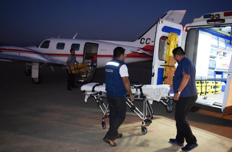 Se estrena el rescate aéreo en Ovalle