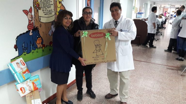 Donan material para atención de niños a Servicio de Pediatría