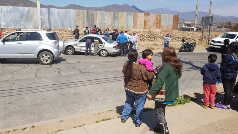 Accidente en Avenida Romeral deja cinco lesionados tras colisión