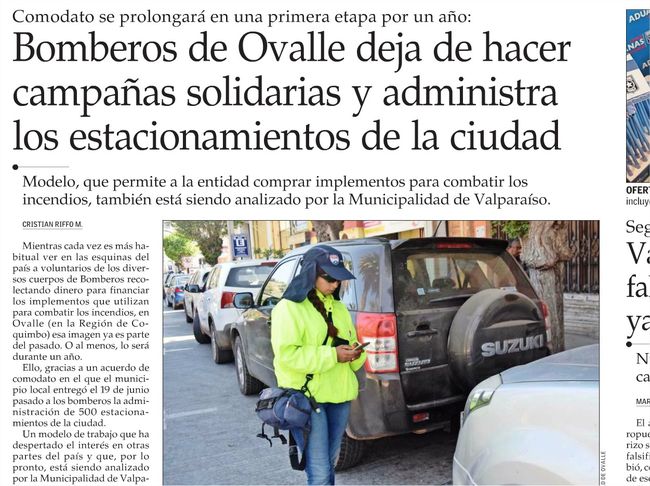 Bomberos de otras regiones quieren imitar experiencia de voluntarios ovallinos.