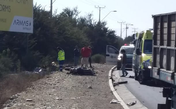 Motorista pierde la vida en colisión registrada en la costanera de Ovalle