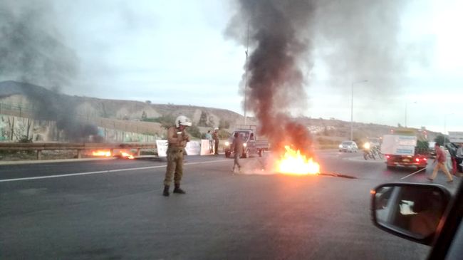 Protesta de vecinos interrumpe tránsito en la avenida Costanera de Ovalle