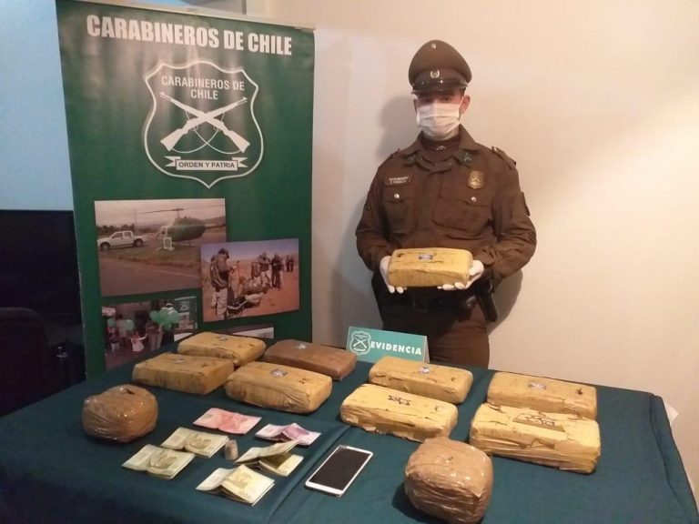 Conductor detenido por transportar marihuana en Los Vilos