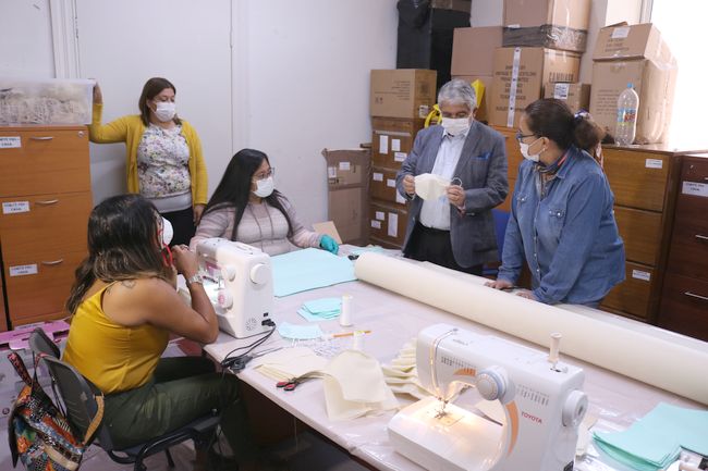 Confeccionarán 7 mil mascarillas para entregárselas a adultos mayores