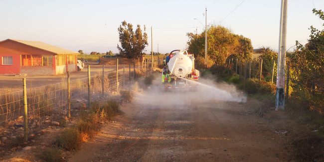 Operativos de sanitización en Ovalle no descansan día y noche