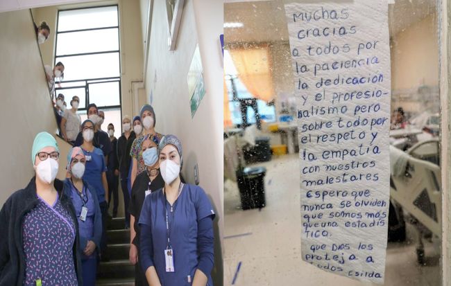 Con emotivos mensajes pacientes agradecen al personal de salud