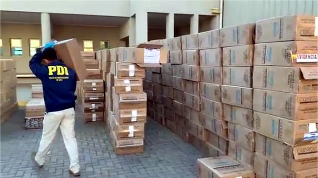 Interceptan cargamento de más de 380 mil cajetillas de cigarrillos