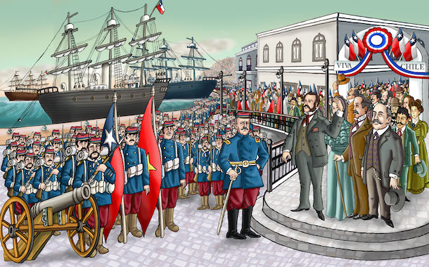 El ovallino que encabezó el histórico recibimiento al General Baquedano