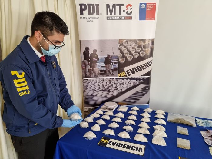 La PDI le hizo la cruz al microtráfico de cocaína base y cannabis en Combarbalá