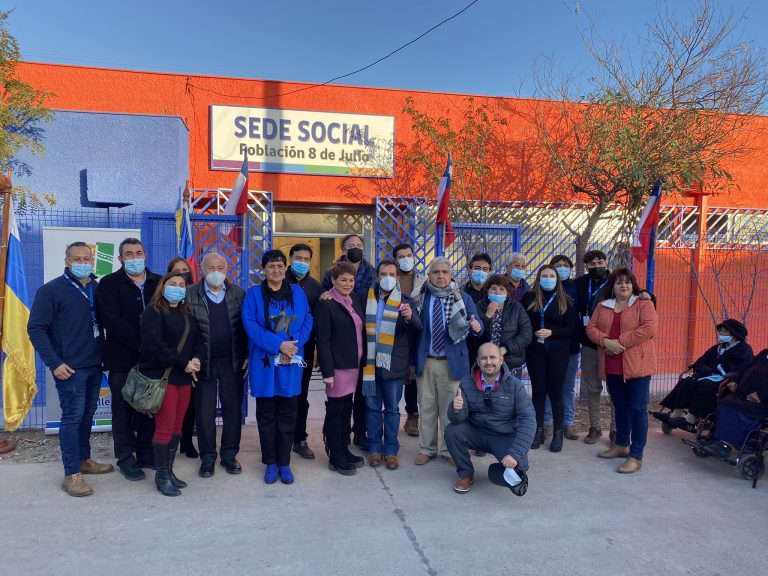 Inauguran con mejoras sede social del barrio 8 de Julio de Ovalle