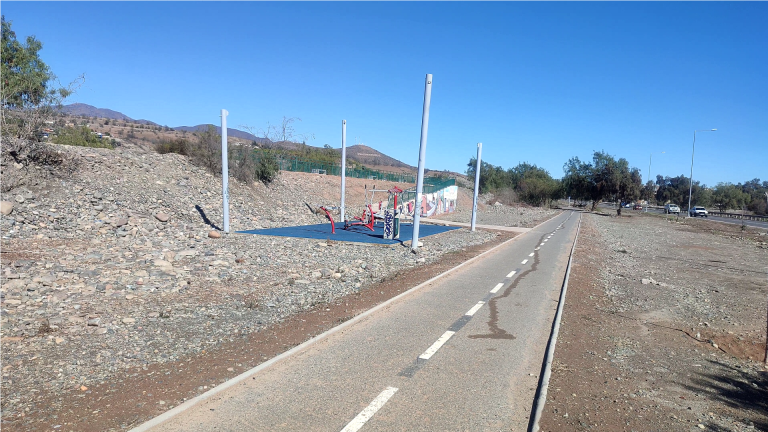 Sustraen nuevamente los sombreaderos de los gimnasios al aire libre del sector costanera