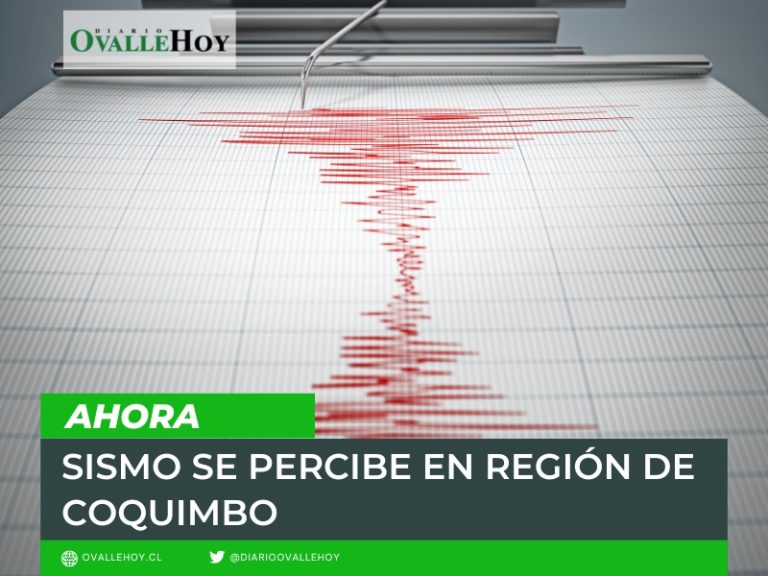 (Actualizada) Fuerte sismo de 6,3 grados se percibe en la región de Coquimbo