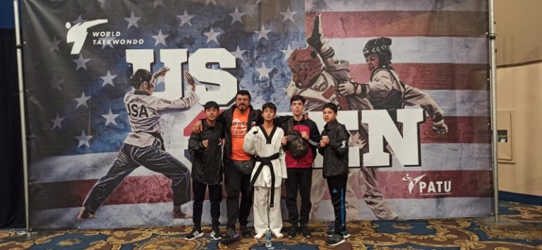 Jóvenes deportistas de Combarbalá participan en torneo de Taekwondo en Las Vegas, Estados Unidos