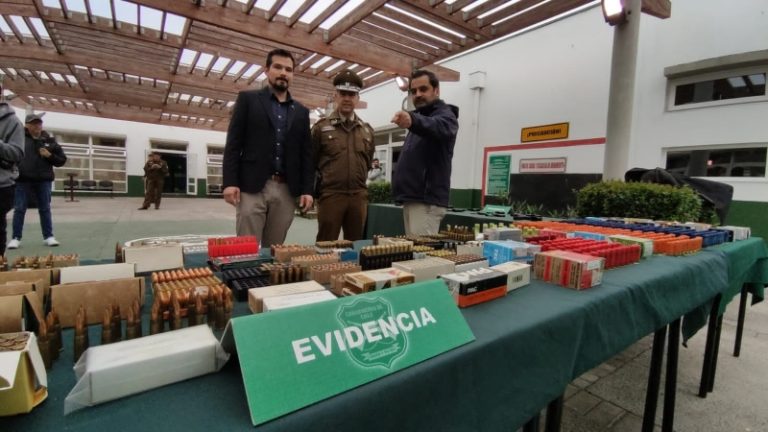 Más de 4000 municiones fueron sacadas de circulación por Carabineros en La Serena