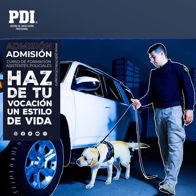 Hasta el domingo están abiertas las postulaciones para ser asistente policial de la PDI
