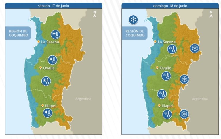 Emiten alerta por altas, bajas temperaturas y precipitación que se registrarán este fin de semana en la región