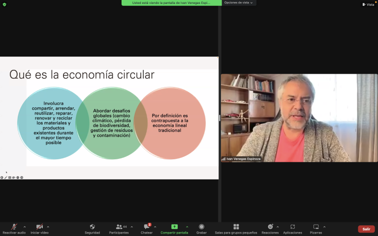 Empresarios ovallinos refuerzan aprendizaje en economía circular e innovación sostenible con taller online