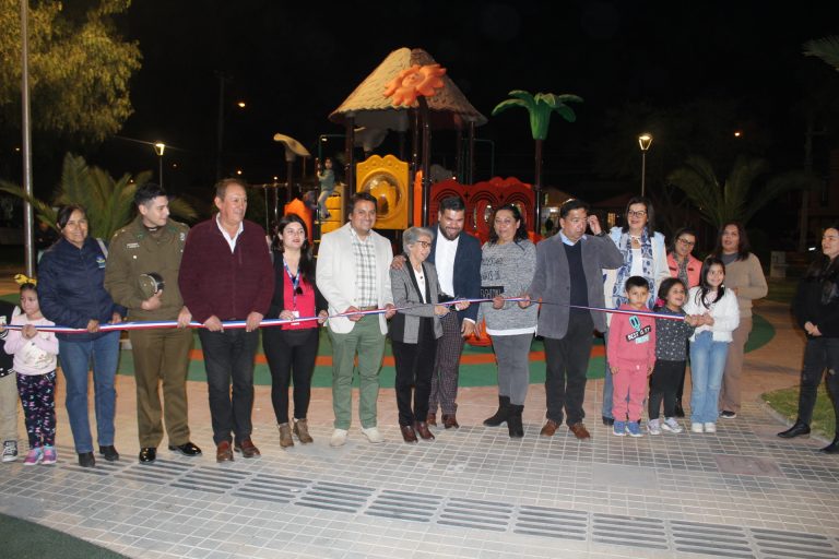 Habilitan amplio espacio recreativo en villa El Portal I en Ovalle