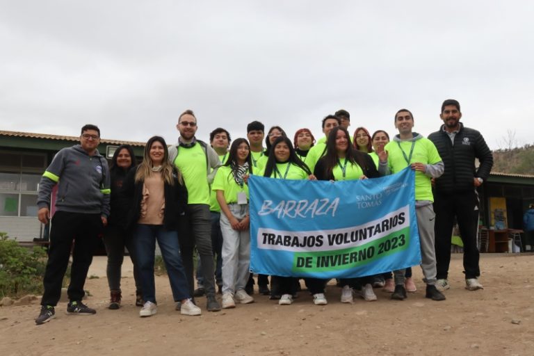 Lluvia de solidaridad en Barraza: estudiantes realizaron trabajos voluntarios de invierno