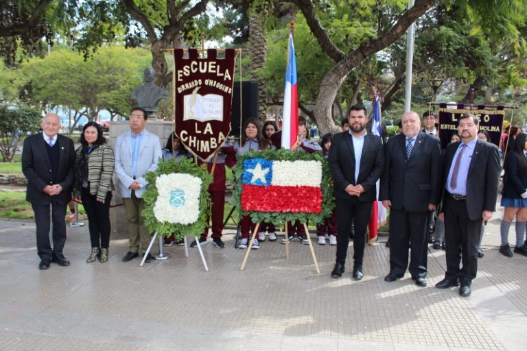 En Ovalle conmemoraron 245 años del Natalicio de Bernardo O’Higgins