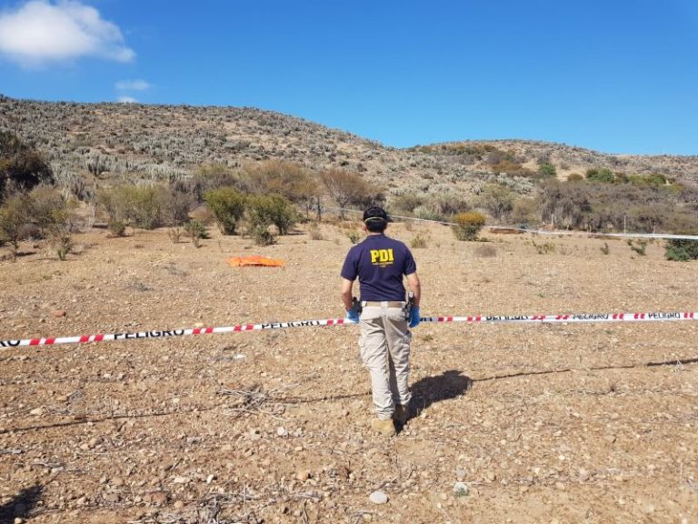 PDI establece que el cadáver hallado en sector rural de Ovalle tiene una data de muerte entre 10 a 15 días
