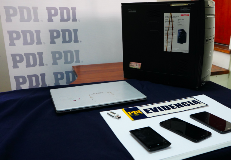 PDI detiene a 2 imputados por almacenamiento y distribución de pornografía infantil y zoofilia