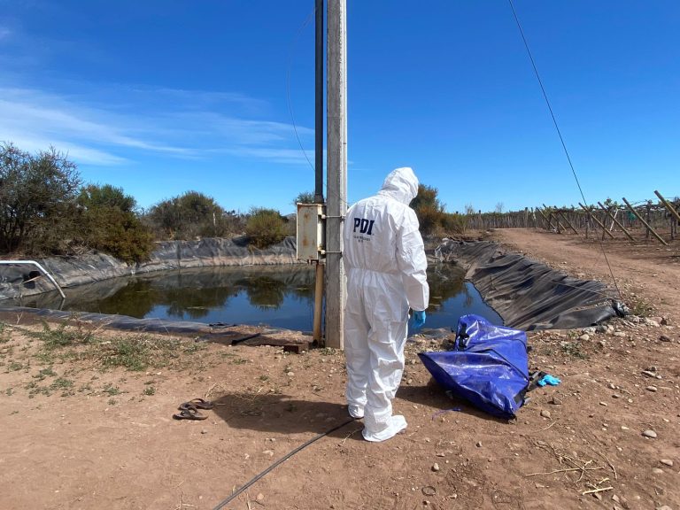 PDI detiene a imputado por el crimen de un hombre que encontraron flotando en un estanque de Ovalle