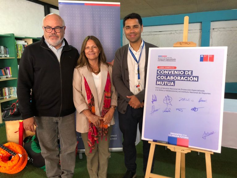 Firman convenio entre IND y Mejor Niñez que beneficiará con deporte a niñas, niños y jóvenes de la región