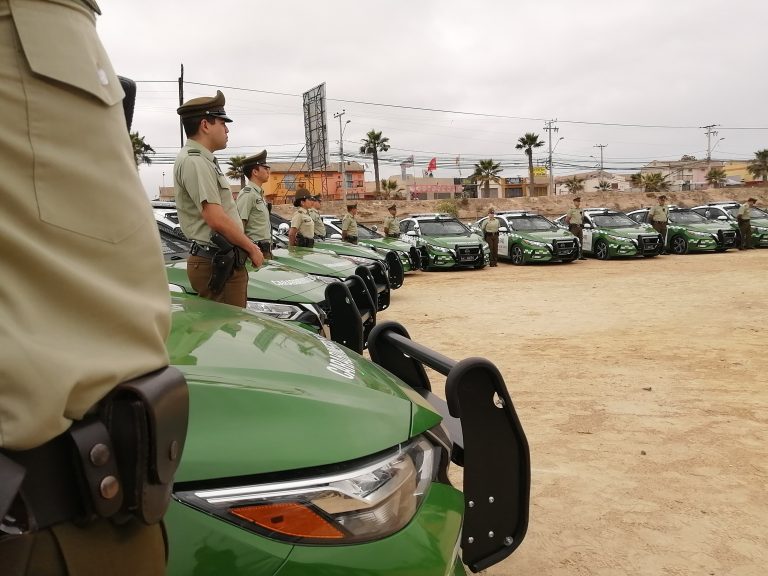 Nuevos vehículos policiales: Carabineros recibió 11 radiopatrullas por parte del Gobierno Regional