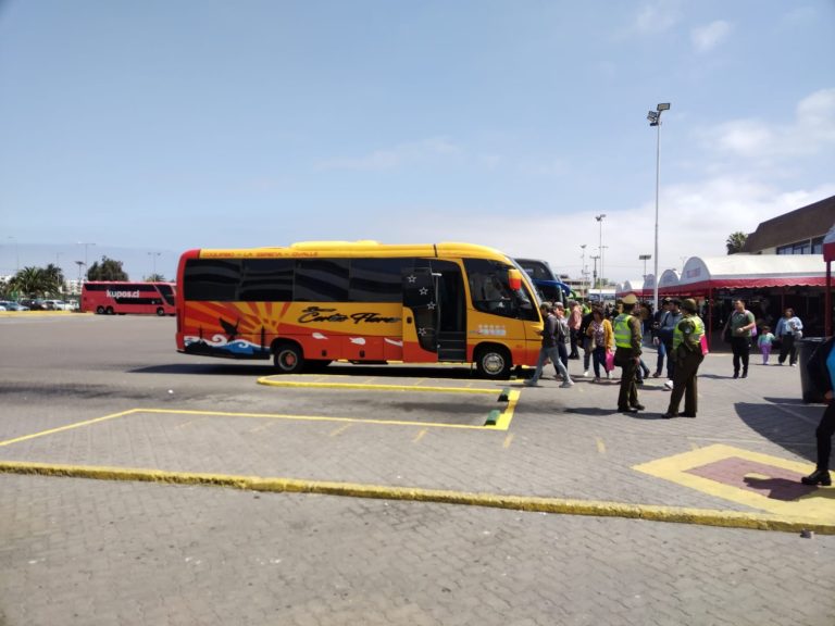 Dos conductores de bus dieron positivo a drogas: fueron detenidos por carabineros