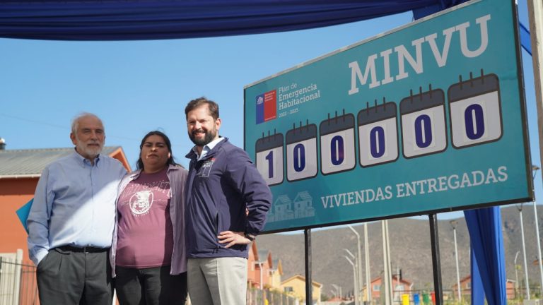 Presidente Gabriel Boric anuncian que ya hay más de 100 mil viviendas terminadas en el marco del Plan de Emergencia Habitacional