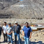 La comitiva de INDAP y el Seremi de Agricultura visitaron al productor caprino Diego Rodríguez